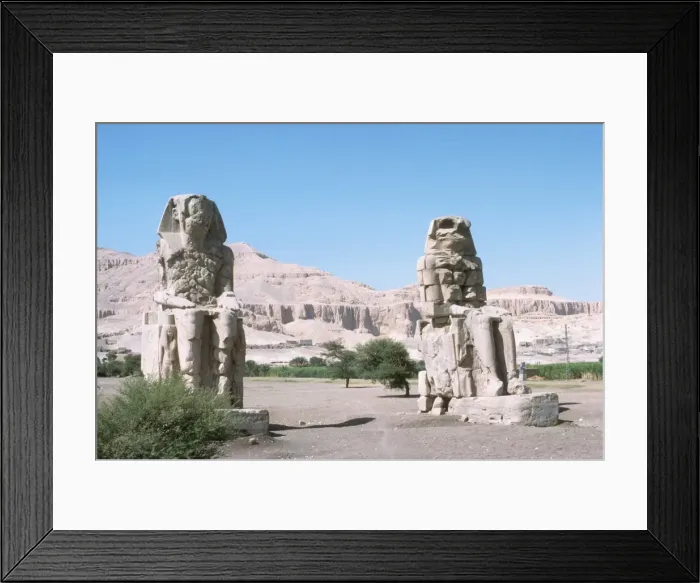 Framed Print : Valley of the Queens, Colossi of Menon
