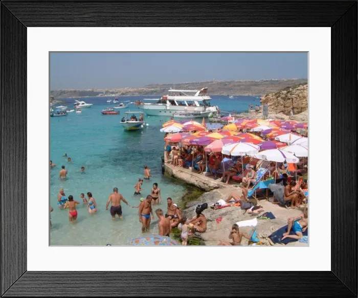 Framed Print : Blue Lagoon, Comino, Malta Framed Print : Blue Lagoon, Comino, Malta