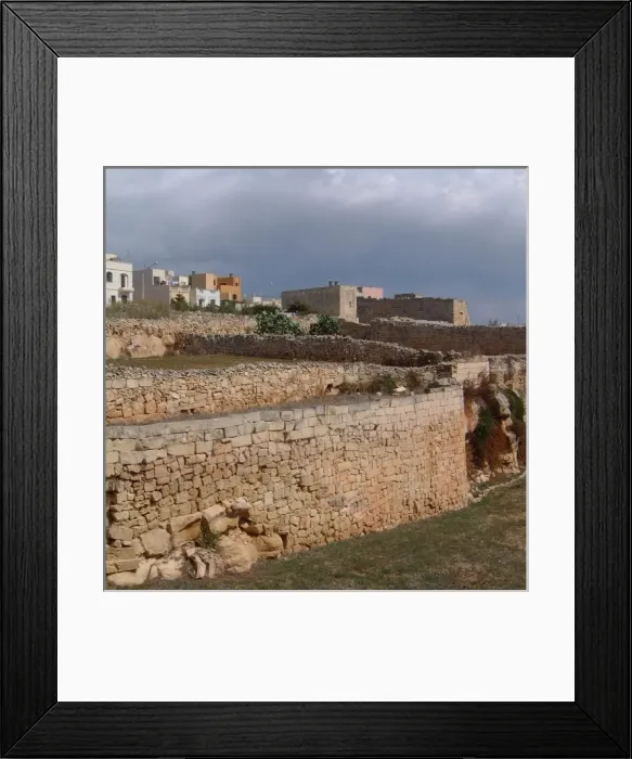 Framed Print : Stone walls, Siggiewi, Malta Framed Print : Stone walls, Siggiewi, Malta