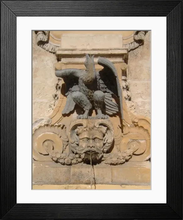 Framed Print : Water fountain at The Palace, Valletta, Malta Framed Print : Water fountain at The Palace, Valletta, Malta
