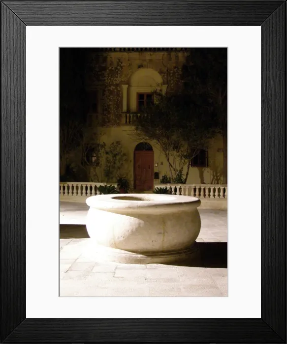 Framed Print : Water Cistern, Mdina, Malta Framed Print : Water Cistern, Mdina, Malta