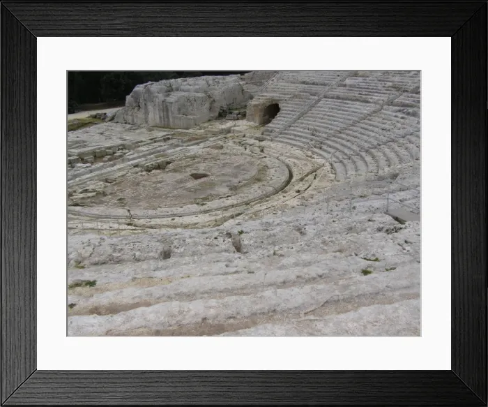 Framed Print : The Greek Theatre, Syracuse, Sicily, Italy Framed Print : The Greek Theatre, Syracuse, Sicily, Italy