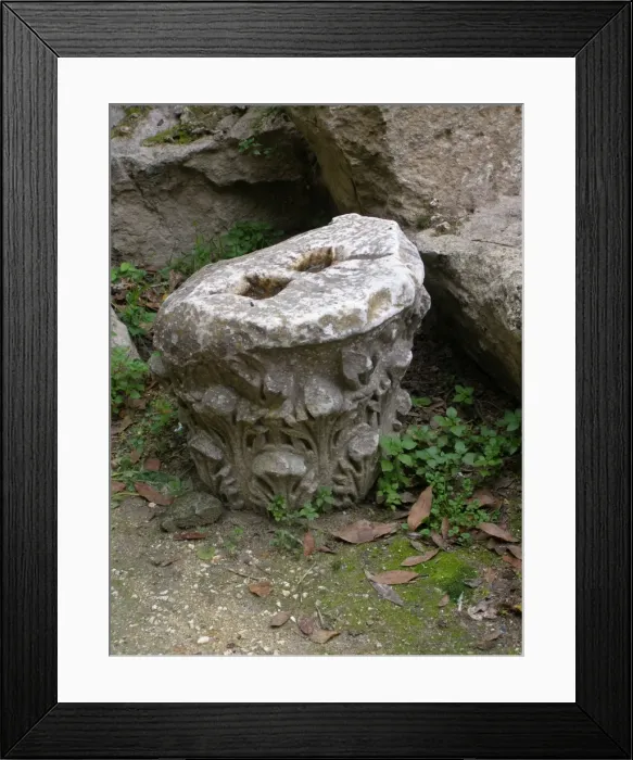 Framed Print : Greek Pillar-head, Syracuse, Sicily Framed Print : Greek Pillar-head, Syracuse, Sicily