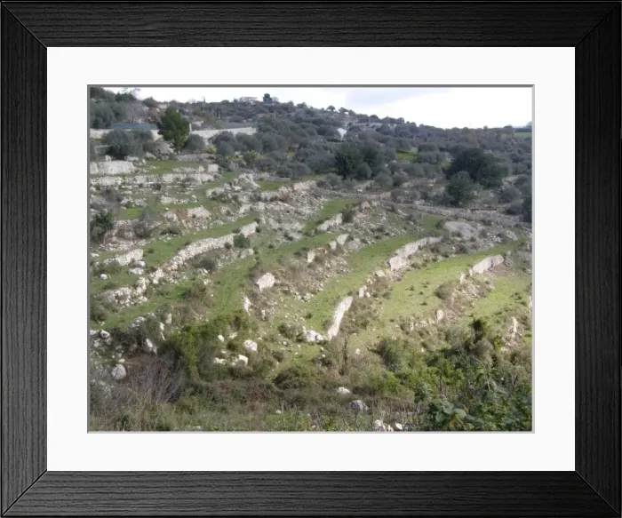 Framed Print : Dry stone walls, Valle dell Anapo, Ferla, Sicily, Italy Framed Print : Dry stone walls, Valle dell Anapo, Ferla, Sicily, Italy