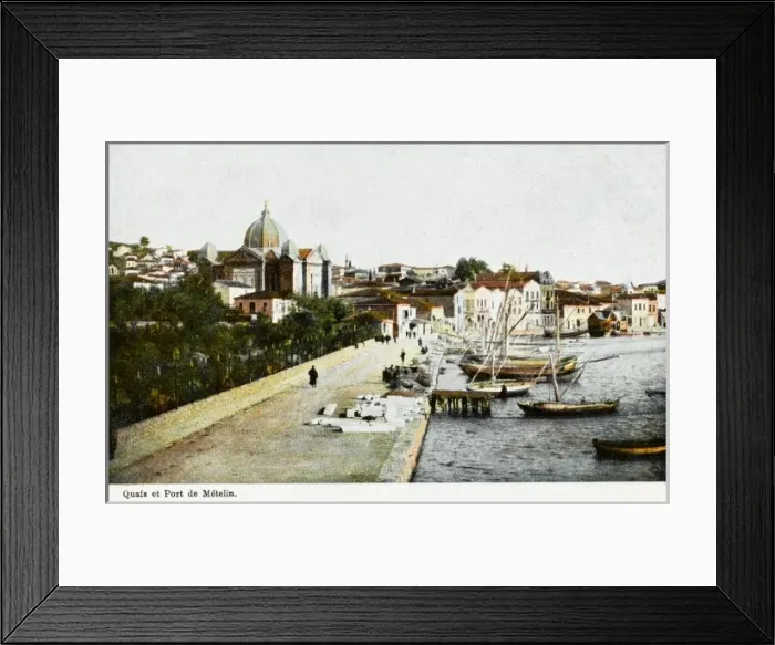 Framed Print : Metelin - Quay of the Port, Lesbos, Greece Framed Print : Metelin - Quay of the Port, Lesbos, Greece