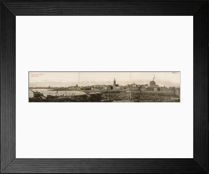 Framed Print : Panoramic view of the Port of Chicago Framed Print : Panoramic view of the Port of Chicago