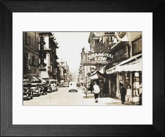 Framed Print : San Francisco - Grant Avenue, Chinatown Framed Print : San Francisco - Grant Avenue, Chinatown
