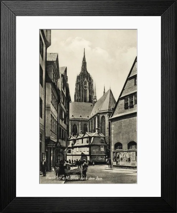 Framed Print : Frankfurt am Main, Germany - View of the Cathedral Framed Print : Frankfurt am Main, Germany - View of the Cathedral