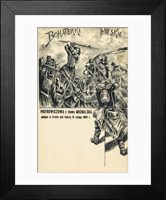 Framed Print : Piotrowiezowa, a heroine of the January Insurrection at Lodz Framed Print : Piotrowiezowa, a heroine of the January Insurrection at Lodz
