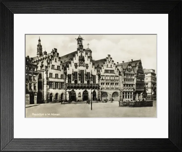 Framed Print : Frankfurt, Germany - The Romer Framed Print : Frankfurt, Germany - The Romer