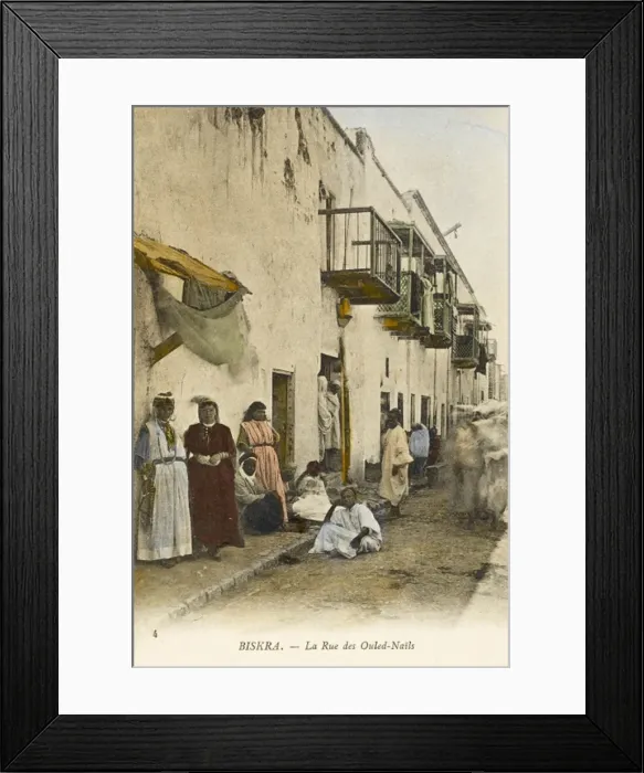 Framed Print : Biskra - Street of Ouled Nails Framed Print : Biskra - Street of Ouled Nails