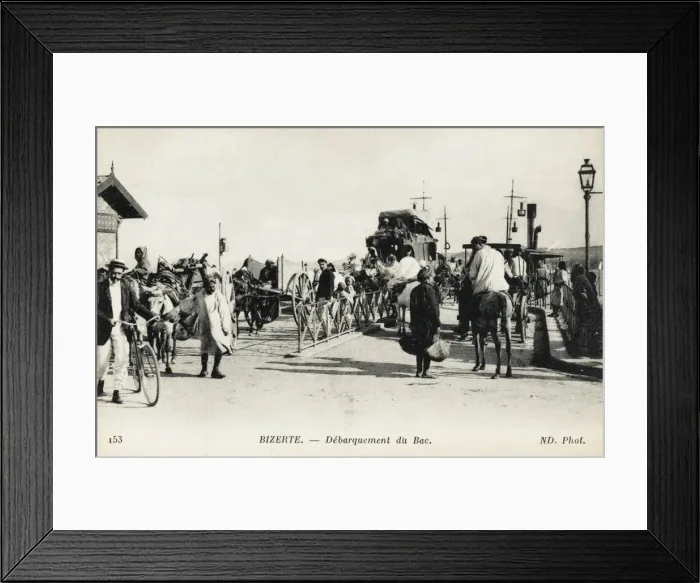 Framed Print : Bizerte, Tunisia - Unloading the ferry Framed Print : Bizerte, Tunisia - Unloading the ferry