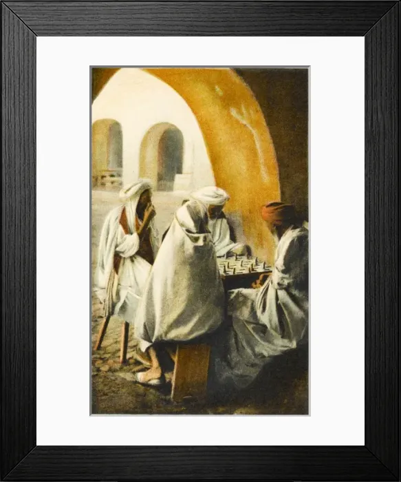 Framed Print : Playing Chess in Algeria Framed Print : Playing Chess in Algeria