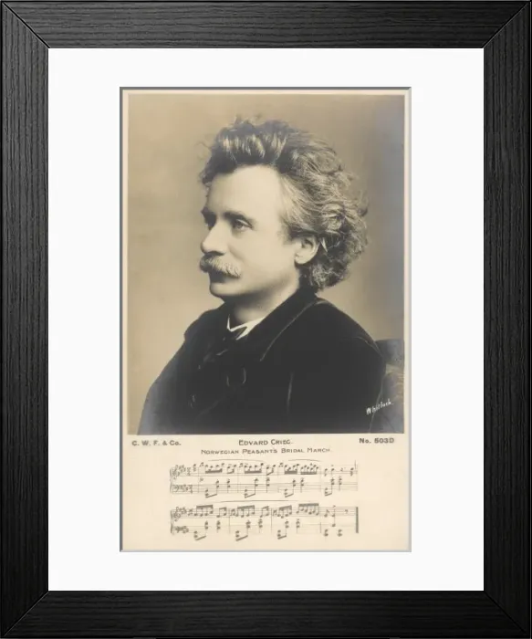 Framed Print : Edvard Grieg Framed Print : Edvard Grieg