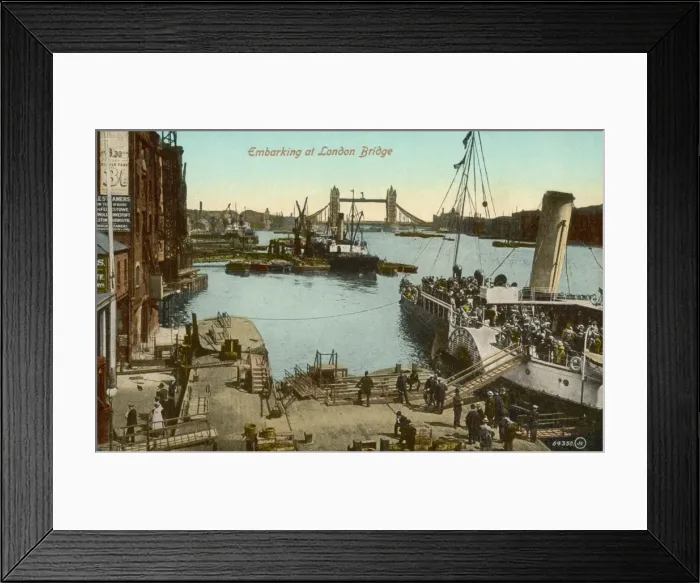 Framed Print : Pleasure Steamer London Bridge Framed Print : Pleasure Steamer London Bridge