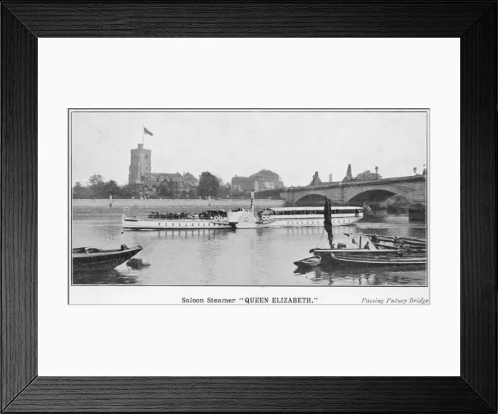Framed Print : Saloon Steamer, Queen Elizabeth Framed Print : Saloon Steamer, Queen Elizabeth