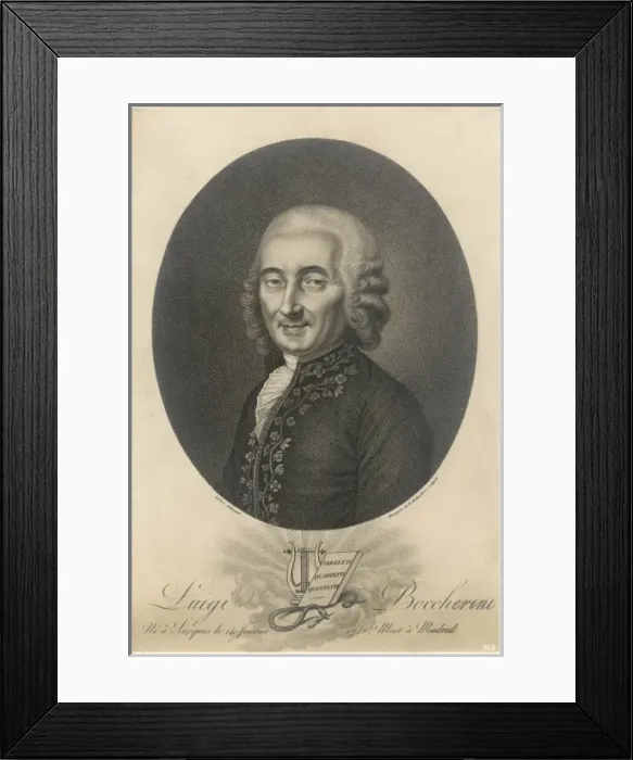 Framed Print : Luigi Boccherini Framed Print : Luigi Boccherini