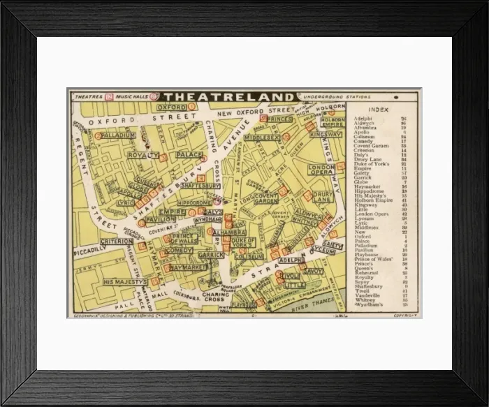 Framed Print : London Theatreland Framed Print : London Theatreland
