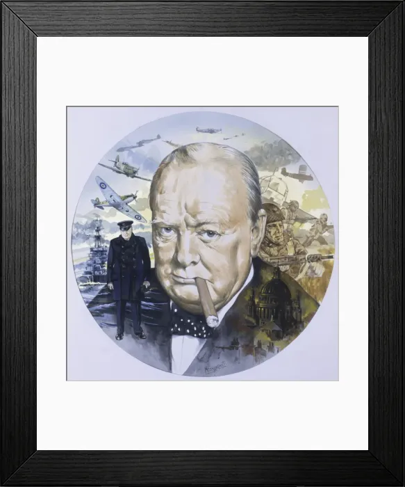 Framed Print : Winston Churchill Framed Print : Winston Churchill