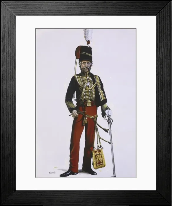 Framed Print : Officer of the 11th Hussars Framed Print : Officer of the 11th Hussars