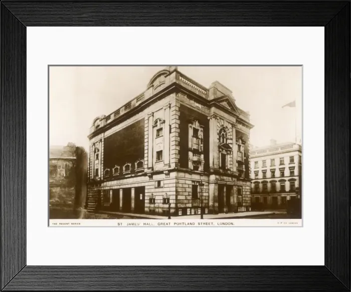 Framed Print : St. James Hall, London Framed Print : St. James Hall, London