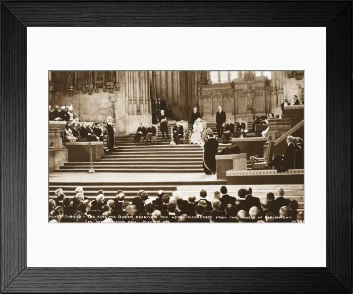 Framed Print : Silver Jubilee - 1935 - Address at Houses of Parliament Framed Print : Silver Jubilee - 1935 - Address at Houses of Parliament