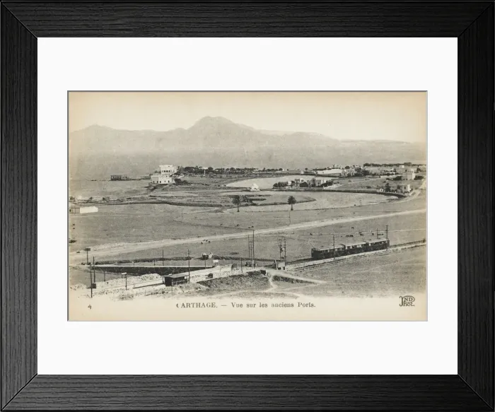 Framed Print : Tunisia - Carthage with Railway Train Framed Print : Tunisia - Carthage with Railway Train