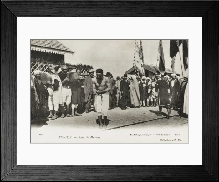 Framed Print : Tunisia - Wrestler at Aissaoua Framed Print : Tunisia - Wrestler at Aissaoua