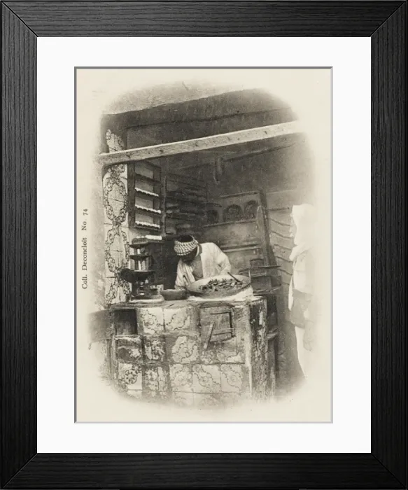 Framed Print : Cooking street food - Tunis, Tunisia Framed Print : Cooking street food - Tunis, Tunisia