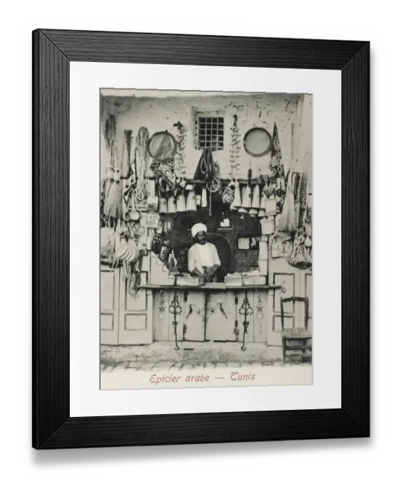 Framed Print : Tunisia - Arab Grocer Framed Print : Tunisia - Arab Grocer