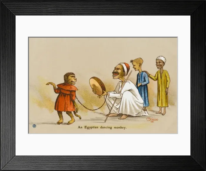 Framed Print : Egyptian Dancing Monkey Framed Print : Egyptian Dancing Monkey