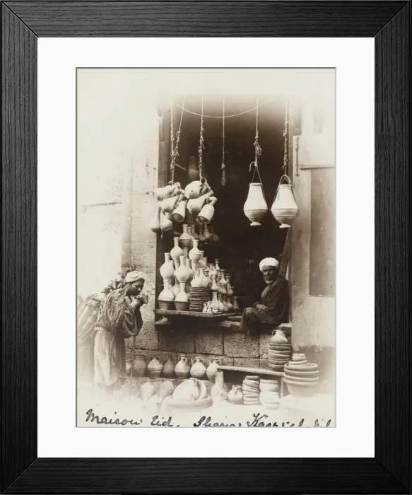 Framed Print : Cairo, Egypt - Pot Seller Framed Print : Cairo, Egypt - Pot Seller