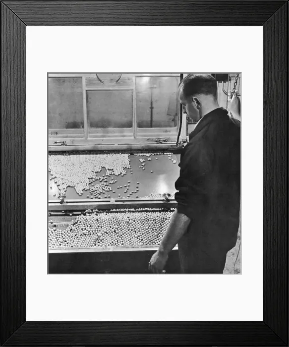 Framed Print : Operating the Velox Plate-Graining Machine Framed Print : Operating the Velox Plate-Graining Machine