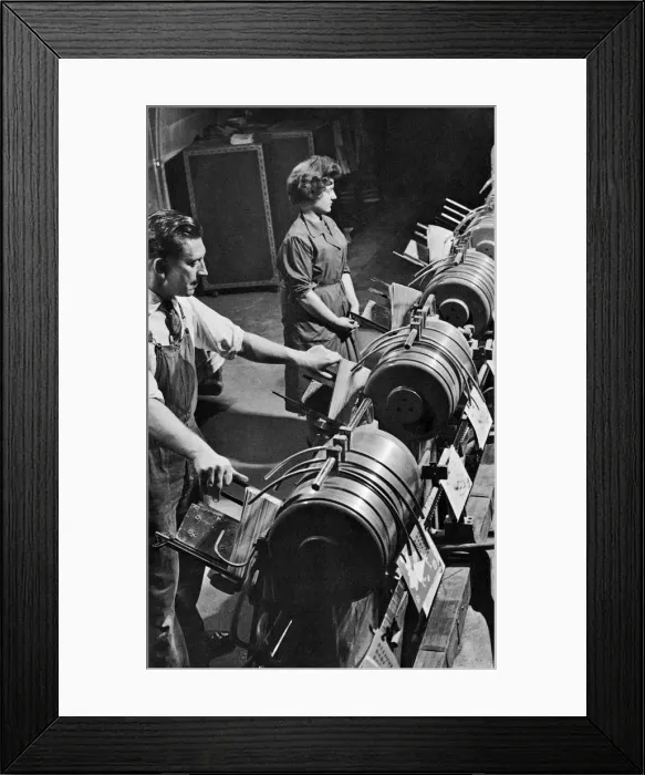 Framed Print : Binding Machines in Operation Framed Print : Binding Machines in Operation
