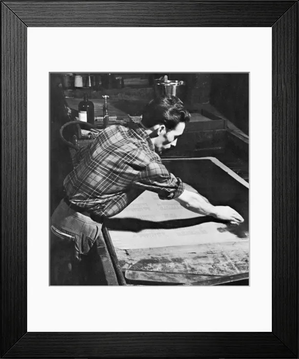 Framed Print : Surface Plate being developed Framed Print : Surface Plate being developed