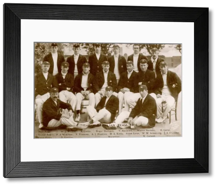 Framed Print : The Australian Cricket Team Framed Print : The Australian Cricket Team