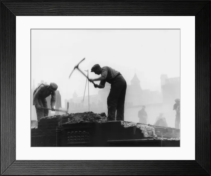 Framed Print : Demolition of Adelphi Terrace Framed Print : Demolition of Adelphi Terrace