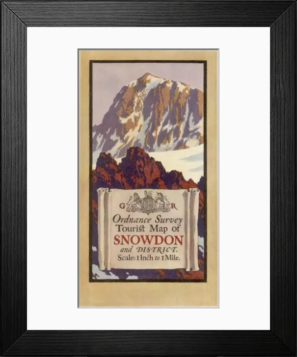 Framed Print : Map Cover / Snowdon Framed Print : Map Cover / Snowdon