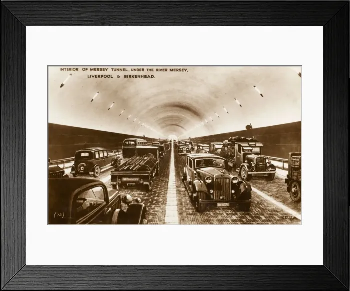 Framed Print : Interior of the Mersey Tunnel Framed Print : Interior of the Mersey Tunnel