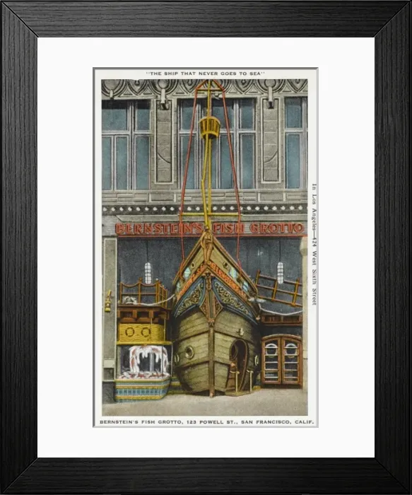 Framed Print : Bernsteins Fish Grotto - San Francisco, USA Framed Print : Bernsteins Fish Grotto - San Francisco, USA