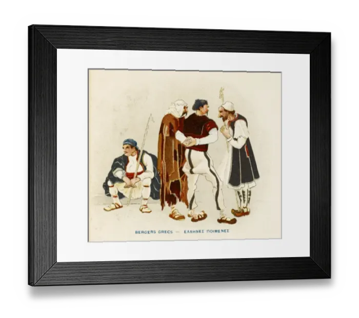Framed Print : Salonica - Greek Shepherds Framed Print : Salonica - Greek Shepherds