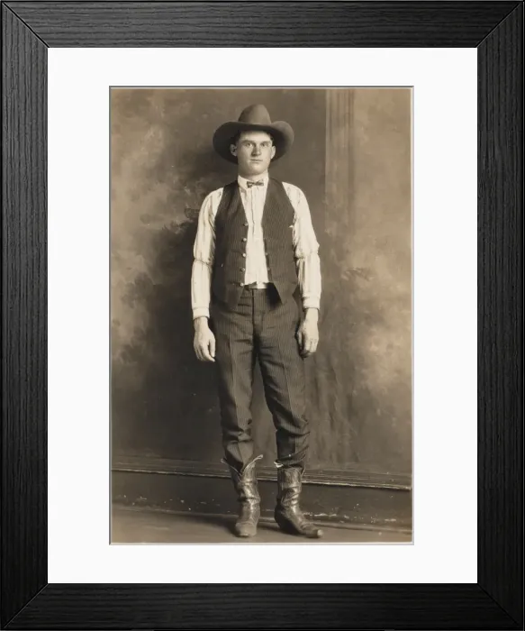 Framed Print : American Cowboy from Trinidad, Colorado Framed Print : American Cowboy from Trinidad, Colorado