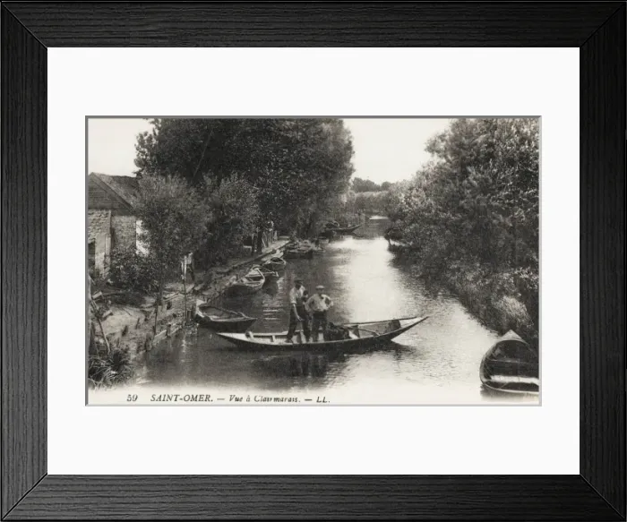 Framed Print : Saint-Omer, France - A Canal view at Clairmarais Framed Print : Saint-Omer, France - A Canal view at Clairmarais