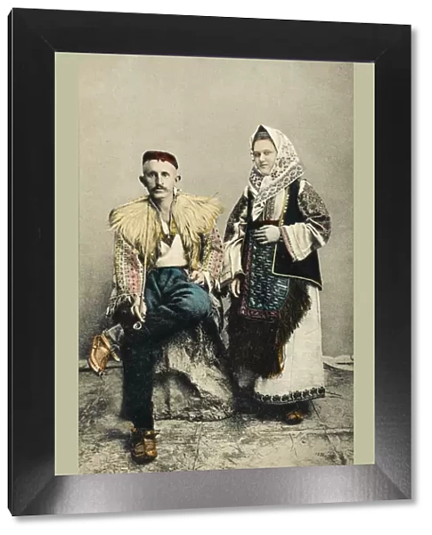 Bosnian Couple in traditional costume