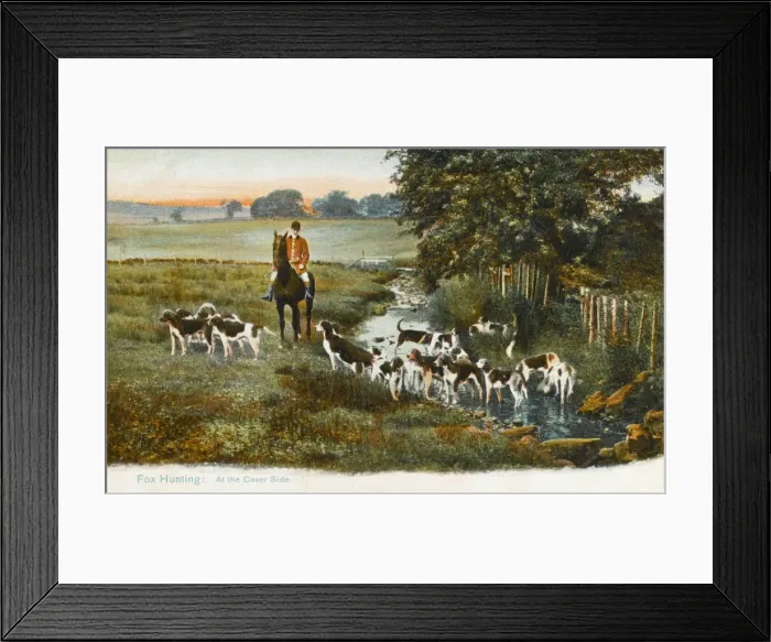 Framed Print : Hunting Series (4 of 5) - Fox Hunting Framed Print : Hunting Series (4 of 5) - Fox Hunting