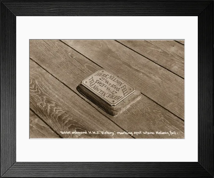 Framed Print : The exact spot Admiral Nelson fell Framed Print : The exact spot Admiral Nelson fell