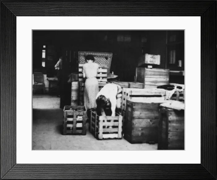 Framed Print : Refugee storage WWII Framed Print : Refugee storage WWII