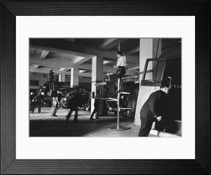 Framed Print : Rusing Firemen WWII Framed Print : Rusing Firemen WWII