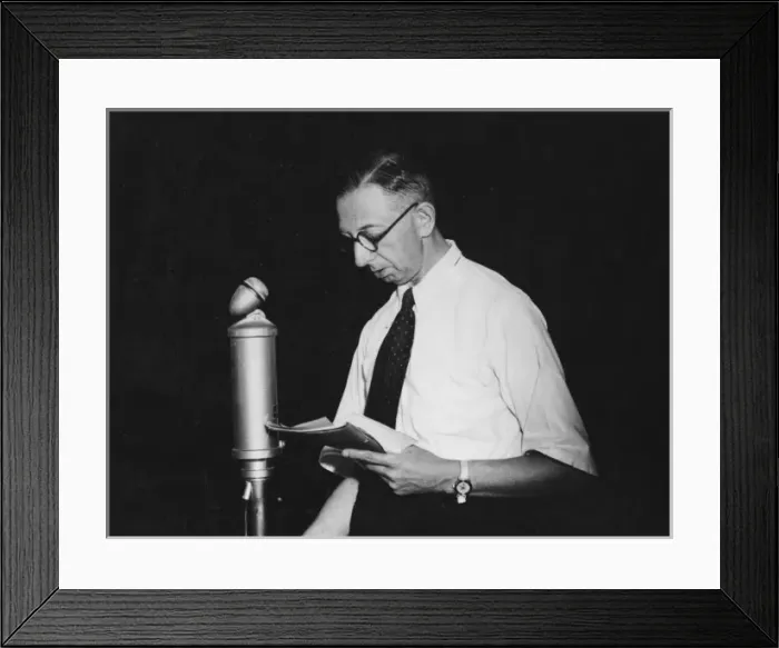 Framed Print : Jewish broadcaster WWII Framed Print : Jewish broadcaster WWII