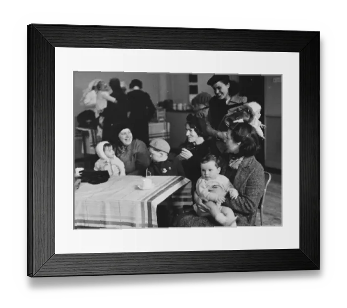 Framed Print : Rufugee mothers WWII Framed Print : Rufugee mothers WWII